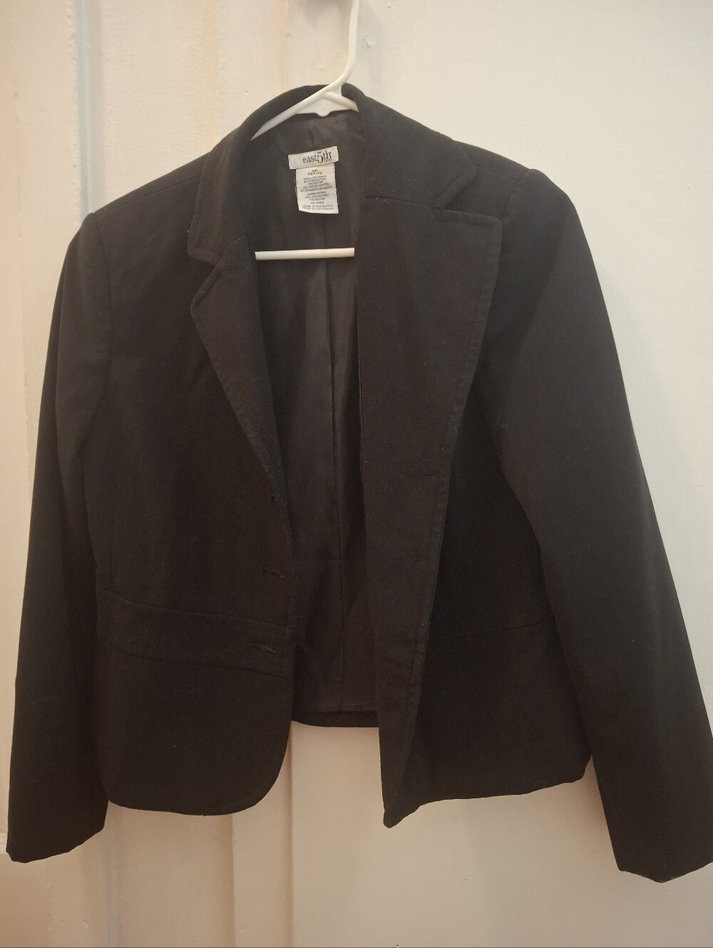 Black Women's Blazer Jacket - Tailored Lapel